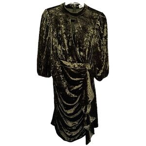 AUREUM NWT Women’s Velvet Hunter Long‎ Sleeve Mini Dress  Sz S